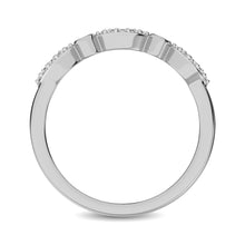 Cargar imagen en el visor de la galería, Round and Marquise Shape 1/6 Ctw Diamond Stackable Band