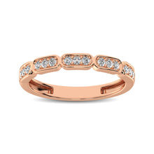 Load image into Gallery viewer, 14K Rose Gold 1/5 Ct.Tw. Diamond Stackable Band