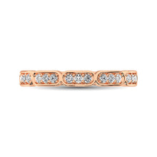 Load image into Gallery viewer, 14K Rose Gold 1/5 Ct.Tw. Diamond Stackable Band