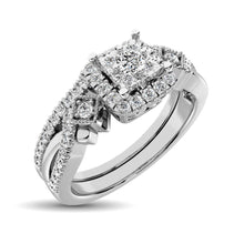 Cargar imagen en el visor de la galería, 10K White Gold 2/5 Ct.Tw. Diamond Bridal Ring