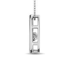 Cargar imagen en el visor de la galería, Sterling Silver Diamond Accent Moving Pendant