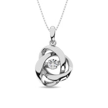 Load image into Gallery viewer, Diamond 1/20 Ct.Tw. Shimmering Pendant in Sterling Silver