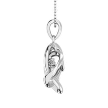 Load image into Gallery viewer, Diamond 1/20 Ct.Tw. Shimmering Pendant in Sterling Silver