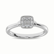 Cargar imagen en el visor de la galería, 10K White Gold 1/5 Ct.Tw. Diamond Fashion Ring