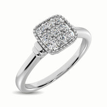 Cargar imagen en el visor de la galería, 10K White Gold 1/5 Ct.Tw. Diamond Fashion Ring