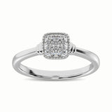 10K White Gold 1/5 Ct.Tw. Diamond Fashion Ring