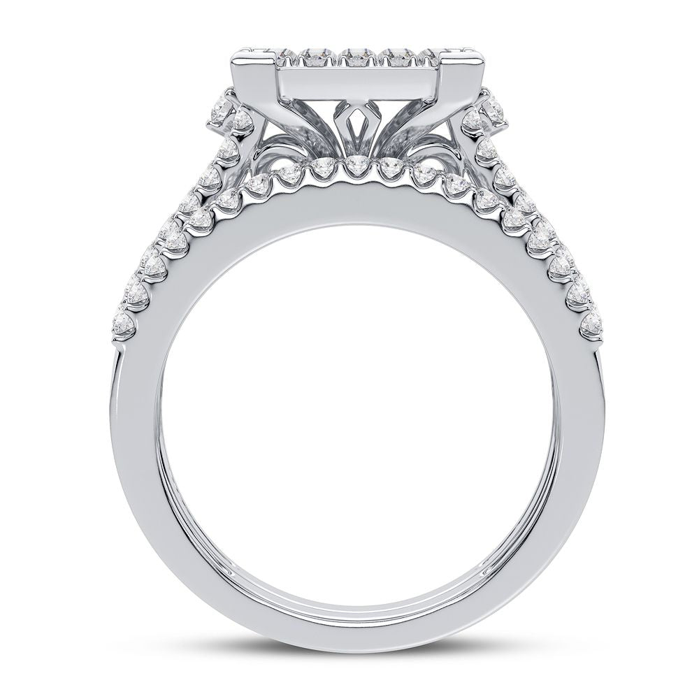 10K 1.00CT DIAMOND BRIDAL RING