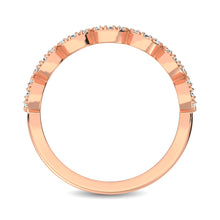 Load image into Gallery viewer, 14K Rose Gold 1/3 Ct.Tw. Diamond 7 Station Stackable Band