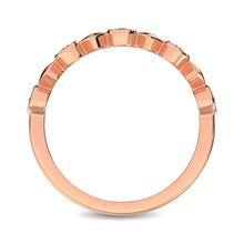 Cargar imagen en el visor de la galería, 14K Rose Gold 1/6 Ct.Tw. Diamond Bezel Set Stackable Band