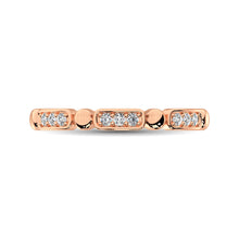 Load image into Gallery viewer, 14K Rose Gold 1/10 Ct.Tw. Diamond Stackable Band