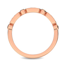 Load image into Gallery viewer, 14K Rose Gold 1/10 Ct.Tw. Diamond Stackable Band