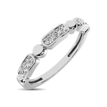 Cargar imagen en el visor de la galería, 14K White Gold 1/10 Ct.Tw. Diamond Stackable Band