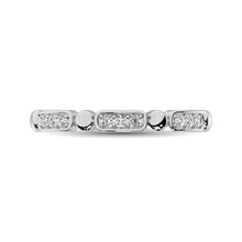 Cargar imagen en el visor de la galería, 14K White Gold 1/10 Ct.Tw. Diamond Stackable Band