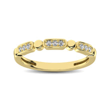 Load image into Gallery viewer, 14K Yellow Gold 1/10 Ct.Tw. Diamond Stackable Band