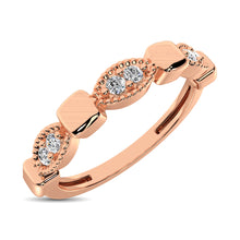 Load image into Gallery viewer, 14K Rose Gold 1/10 Ct.Tw. Diamond Stackable Band