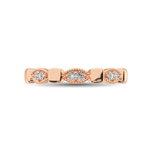 Load image into Gallery viewer, 14K Rose Gold 1/10 Ct.Tw. Diamond Stackable Band