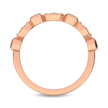 Load image into Gallery viewer, 14K Rose Gold 1/10 Ct.Tw. Diamond Stackable Band