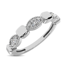 Cargar imagen en el visor de la galería, 14K White Gold 1/10 Ct.Tw. Diamond Stackable Band