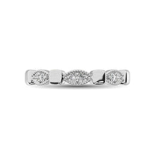 Cargar imagen en el visor de la galería, 14K White Gold 1/10 Ct.Tw. Diamond Stackable Band