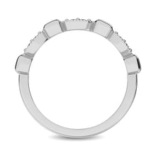 Cargar imagen en el visor de la galería, 14K White Gold 1/10 Ct.Tw. Diamond Stackable Band