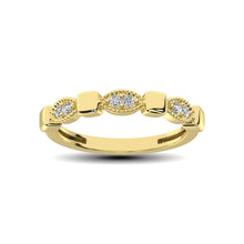 Load image into Gallery viewer, 14K Yellow Gold 1/10 Ct.Tw. Diamond Stackable Band