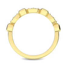 Load image into Gallery viewer, 14K Yellow Gold 1/10 Ct.Tw. Diamond Stackable Band