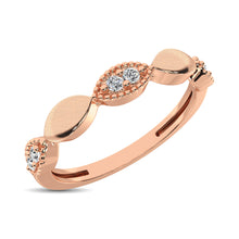 Cargar imagen en el visor de la galería, 14K Rose Gold 1/10 Ct.Tw. Diamond Marquise Shape Stackable Band