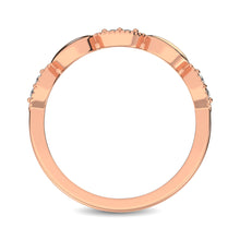 Load image into Gallery viewer, 14K Rose Gold 1/10 Ct.Tw. Diamond Marquise Shape Stackable Band