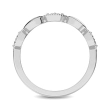 Cargar imagen en el visor de la galería, 14K White Gold 1/10 Ct.Tw. Diamond Marquise Shape Stackable Band