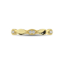 Load image into Gallery viewer, 14K Yellow Gold 1/10 Ct.Tw. Diamond Marquise Shape Stackable Band