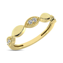 Load image into Gallery viewer, 14K Yellow Gold 1/10 Ct.Tw. Diamond Marquise Shape Stackable Band