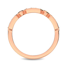 Load image into Gallery viewer, 14K Rose Gold 1/6 Ct.Tw. Diamond Stackable Band