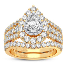 Cargar imagen en el visor de la galería, 14K 2.00CT DIAMOND BRIDAL RING