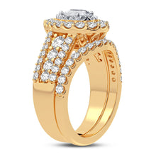 Cargar imagen en el visor de la galería, 14K 2.00CT DIAMOND BRIDAL RING