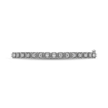 Load image into Gallery viewer, 14K White Gold Diamond 1 Ct.Tw. Bangle With Milgrain Details