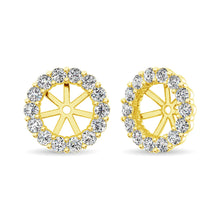 Load image into Gallery viewer, 14K Yellow Gold Diamond 1/4 Ct.Tw. Earrings Jacket