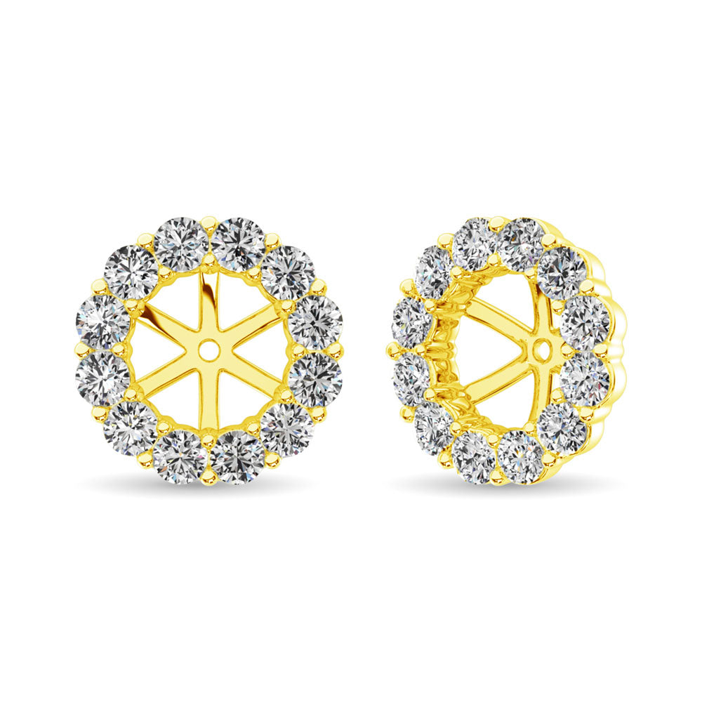 14K Yellow Gold Diamond 1/3 Ct.Tw. Earrings Jacket