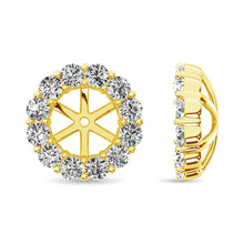 Load image into Gallery viewer, 14K Yellow Gold Diamond 1/3 Ct.Tw. Earrings Jacket