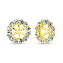 Load image into Gallery viewer, 14K Yellow Gold Diamond 1/3 Ct.Tw. Earrings Jacket