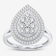 Load image into Gallery viewer, 10K 0.27CT DIAMOND RING