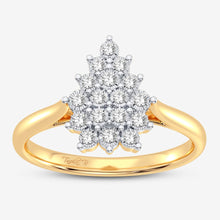 Load image into Gallery viewer, 10K 0.07CT DIAMOND RING