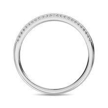 Load image into Gallery viewer, 14K White Gold Round and Baguette Diamond 2/5 Ct.Tw. Anniversary Band