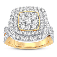 Cargar imagen en el visor de la galería, 14K 1.50CT DIAMOND RING