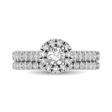 Cargar imagen en el visor de la galería, 14KT White Gold 1Ct.Tw. Diamond keyani Bridal Ring