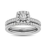 14KT White Gold 1Ct.Tw. Diamond keyani Bridal Ring