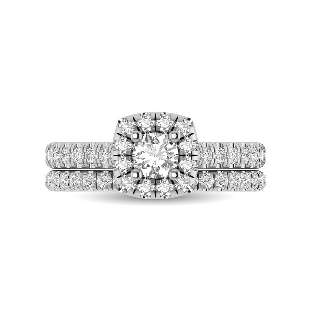 14KT White Gold 1Ct.Tw. Diamond keyani Bridal Ring