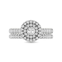 Cargar imagen en el visor de la galería, 14KT White Gold 1Ct.Tw. Diamond keyani Bridal Ring