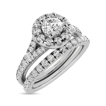 Load image into Gallery viewer, 14KT White Gold 1Ct.Tw. Diamond keyani Bridal Ring