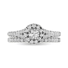 Cargar imagen en el visor de la galería, 14KT White Gold 1Ct.Tw. Diamond keyani Bridal Ring