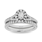 14KT White Gold 1Ct.Tw. Diamond keyani Bridal Ring